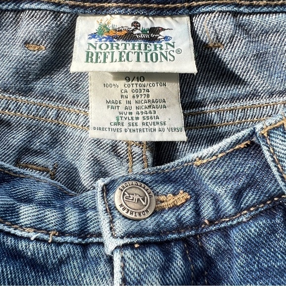 Vintage Northern Reflections High Rise Tapered Embroidered Ankle Mom Jeans - Picture 9 of 16